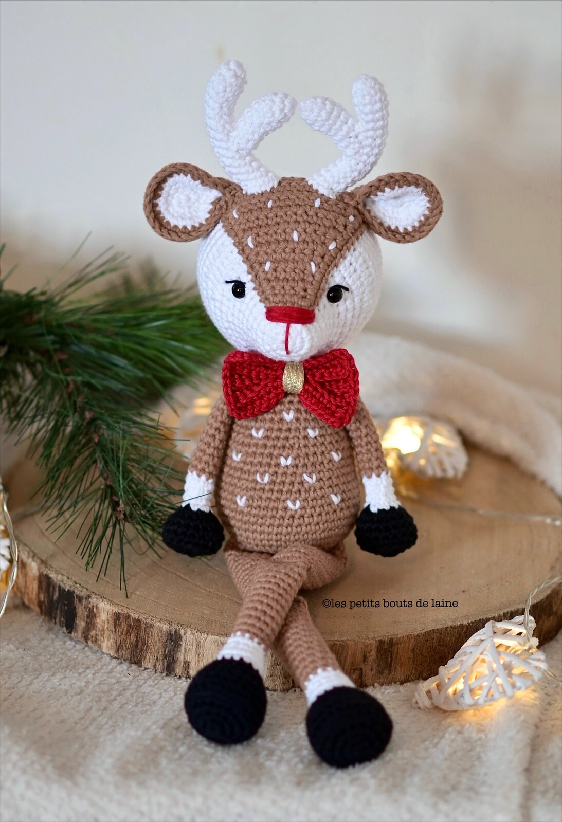 Poupée Renne Rodolphe Elfe, Décoration De Noël Faite Main En Acrylique