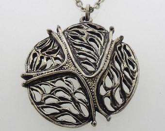 Astri Holthe - pendente vintage in peltro - Ø 44 mm