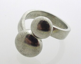 Bent Larsen - pewter ring 20 x 12 mm