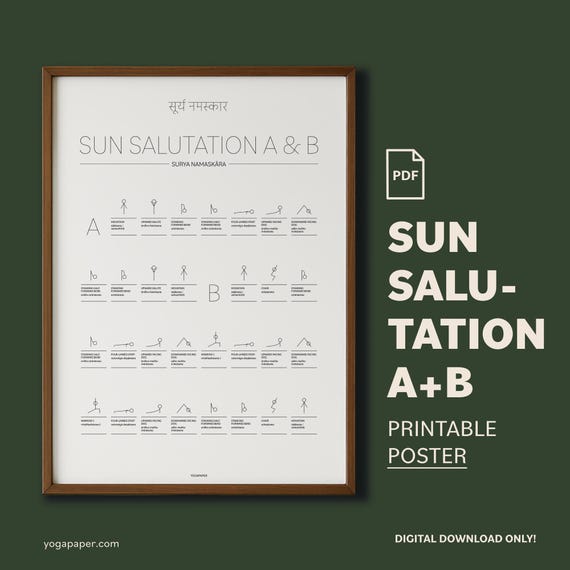 Pasos Para Imprimir Del Saludo Al Sol De Yoga