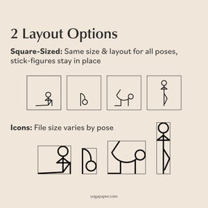 400+ Yoga Pose Stickers: Digital PNG Files, Canva Templates image 4