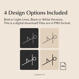 400+ Yoga Pose Stickers: Digital PNG Files, Canva Templates image 3