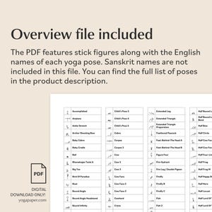 400+ Yoga Pose Stickers: Digital PNG Files, Canva Templates image 5