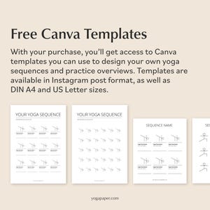 400+ Yoga Pose Stickers: Digital PNG Files, Canva Templates image 6