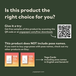 100 Yoga Pose Stickers: Stick Figure Illustrations (Digital Download) image 6