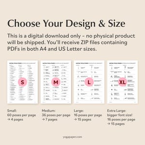 Yoga Poses Cheat Sheet: 215 Hatha Asanas (Printable PDF) image 4