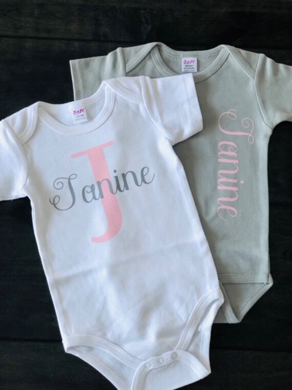 customised baby onesie
