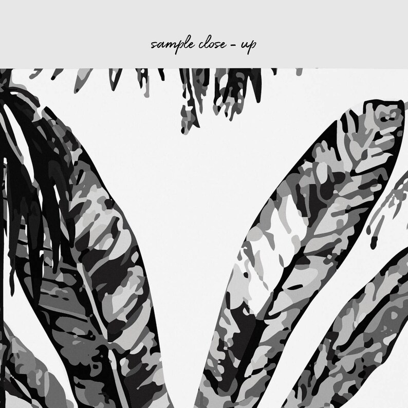 Boho Jungle Leaf Peel and Stick Wallpaper Tropical Banana Etsy