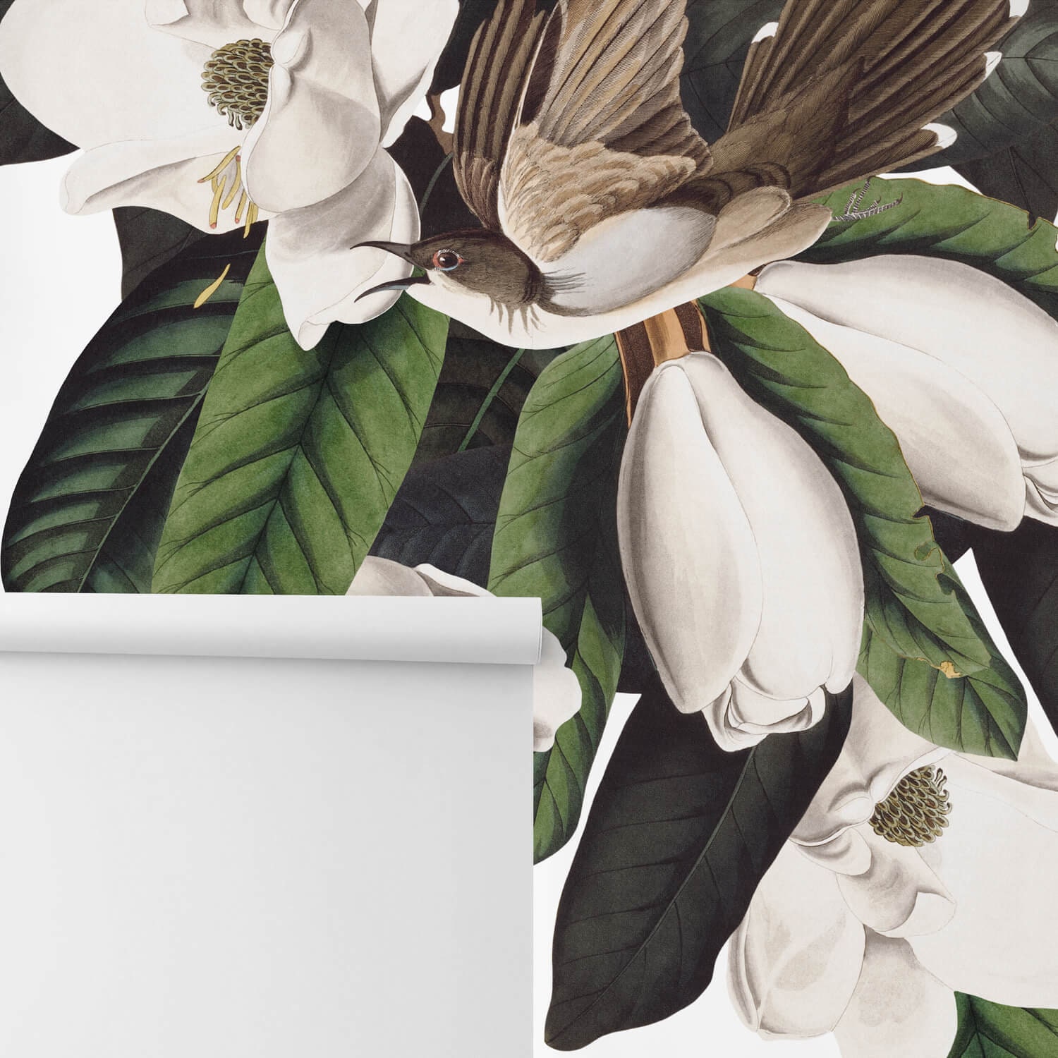 Magnolia Nursery Removable Wallpaper Woodland Blossom Flower Etsy