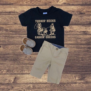 Team Roping Shirt, rodeo shirt, western boy shirt, cowboy shirt, punchy shirt, toddler boy western shirt, western baby tee