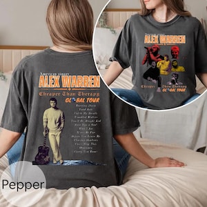 Vintage Alex Warren Tee, Cheaper Than Therapy Tour 2025, Music Alex Warren Unisex Shirt And Youth Shirt, Gift For Tour