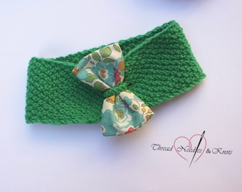 A beautiful merinos headband with a liberty bow