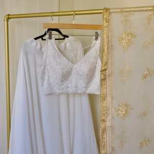 White and Gold Lehenga
