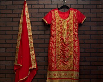 SIZE 42 Indian Salwar Kameez Suit Churidar