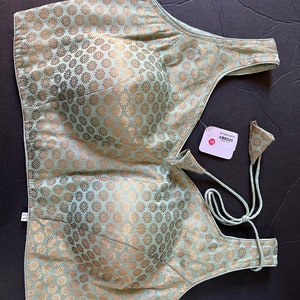 Brocade Deep Neck Blouse