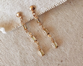 18k Gold Filled Opal Drop Earrings
