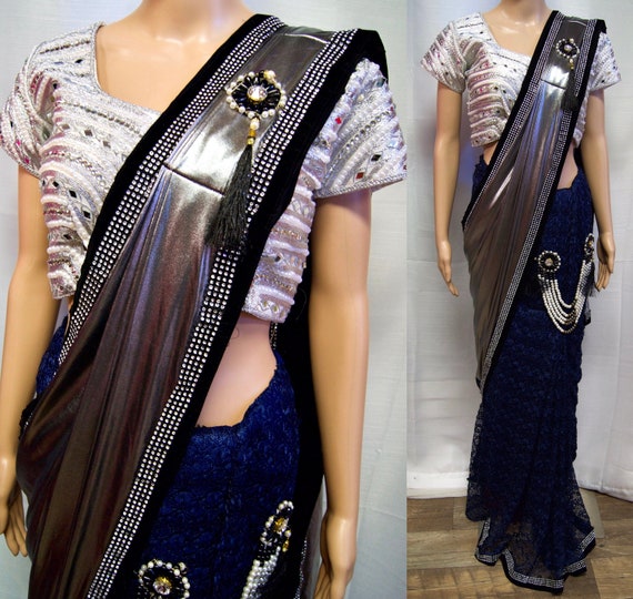 one minute saree party wear