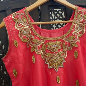 Magenta  Short Jacket with Gharara Set