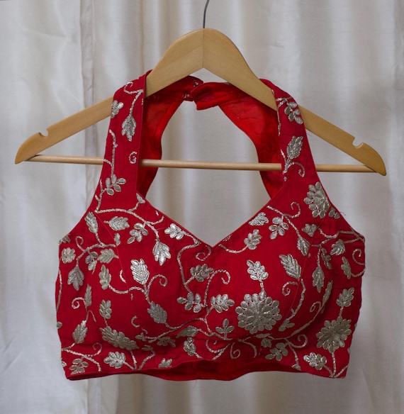 Chemisier Kenneth Cole Taille 6 - Sans Manches Col V - Floral Rouge Et Noir