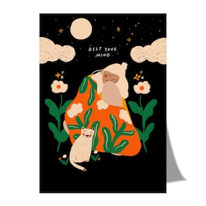 Rest your mind - A6 postcard