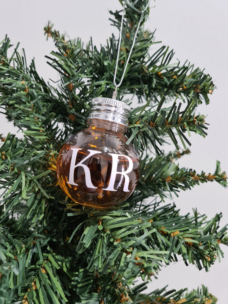 Mini Fillable Christmas Bauble Ornament Alcohol Bauble Hot Etsy