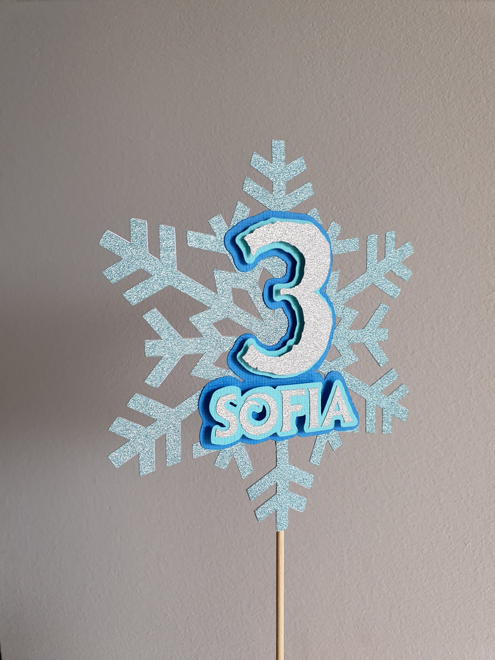 Topper de pastel temático congelado fiesta de cumpleaños de | Etsy