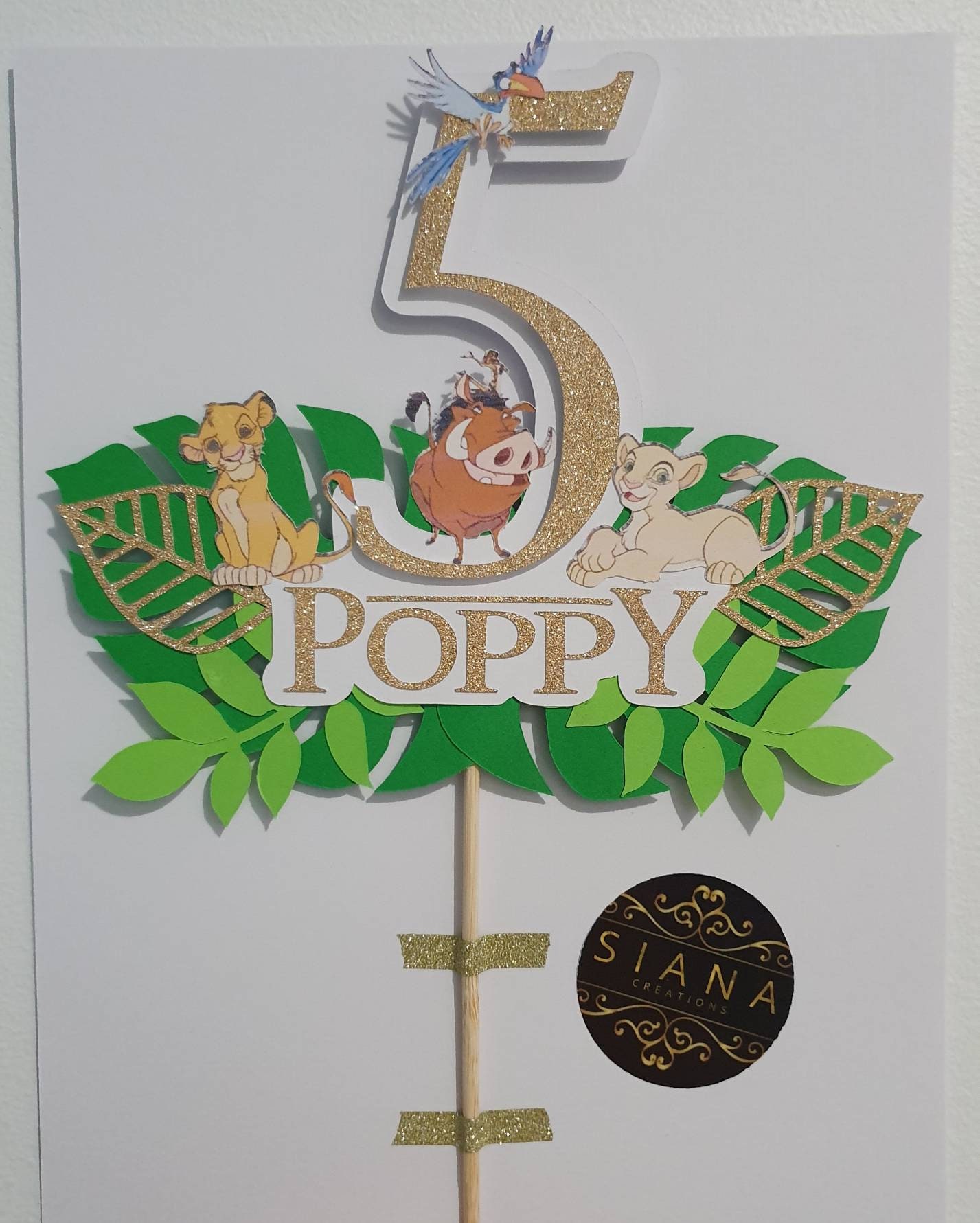 Lion King Cake Topper Birthday Party Kids birthday Simba | Etsy