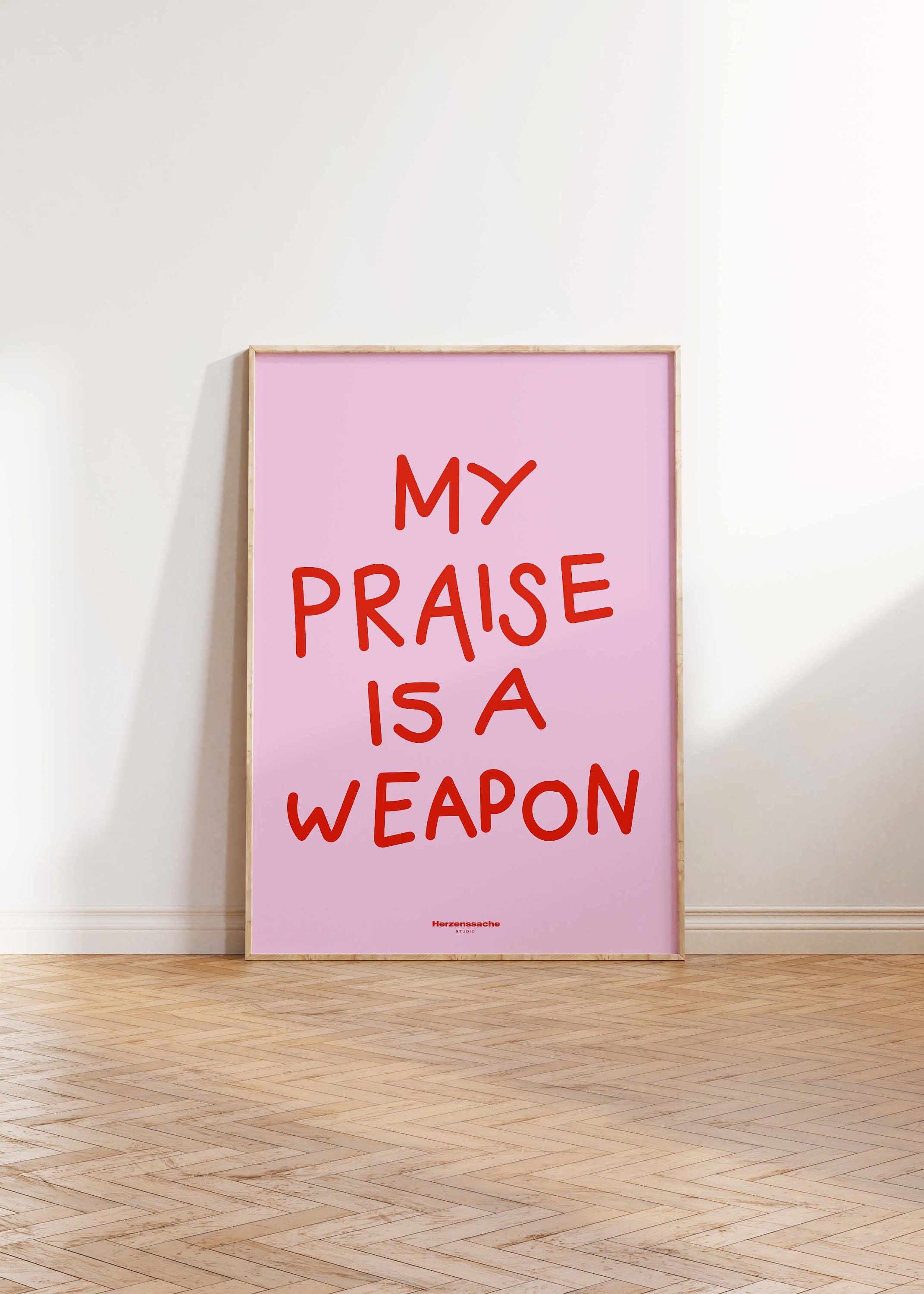 My praise is a weapon digital download posters christian home decor