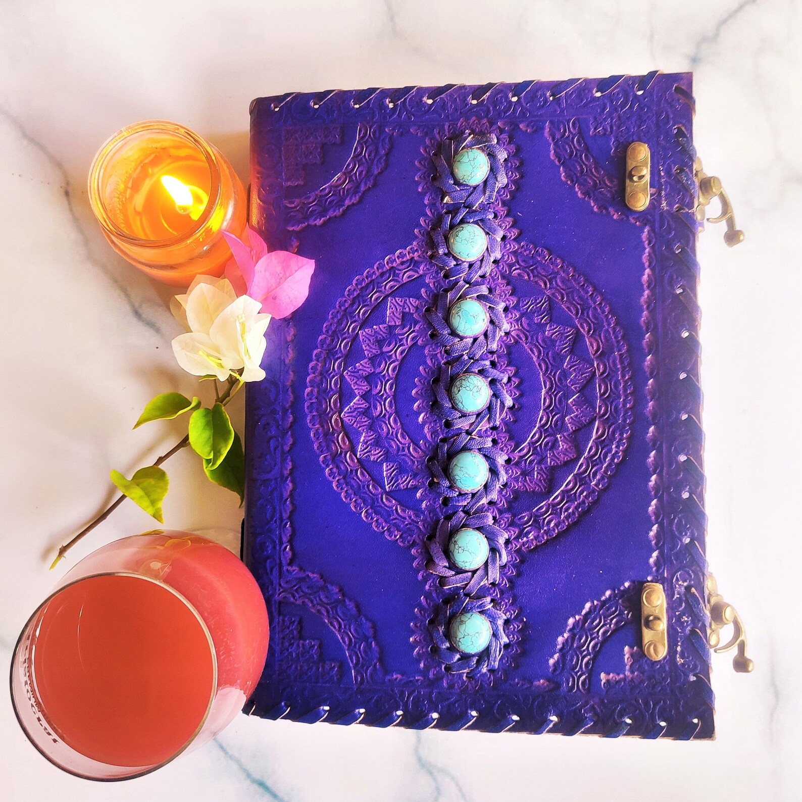 Amethyst Leather Journal (13CM X 10CM)