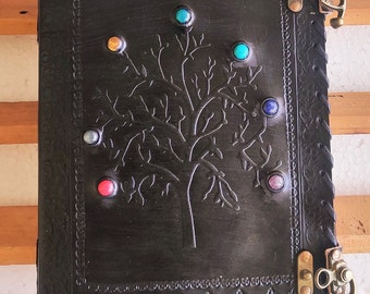 Thick Leather Journal with 1000 Pages, Grimoire Binder