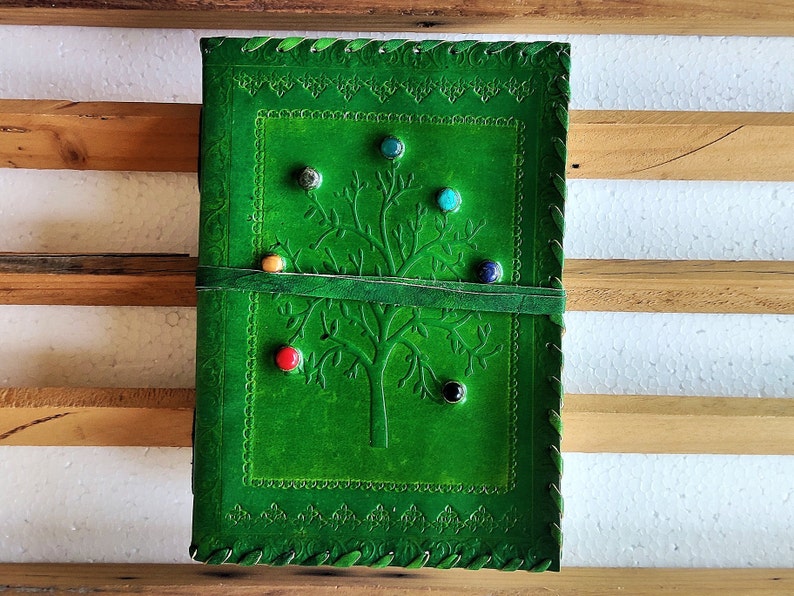 Pack of 2 Large Leather Journals Tree Embossed Journal With Etsy