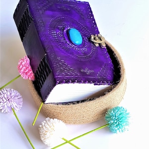 XL Leather Journal Locking with 1000 Pages, Big Fat Journal, Huge Grimoire