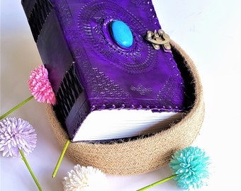 XL Leather Journal Locking with 1000 Pages, Big Fat Journal, Huge Grimoire