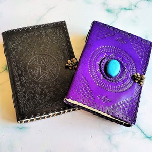 Leather Journal with Lock, 10 Inch Journal, Pack of 2 Leather Journal with Lock