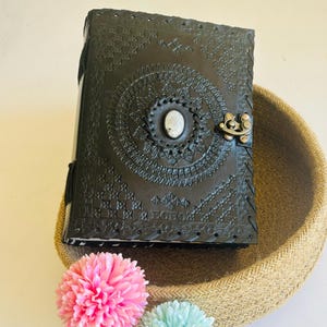 Leather Journal with 1000 Page, Thick Grimoire, Spell Book, Book Of Shadow