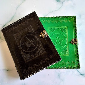 200 Pages Leather Journal with Lock, Lined Pages Journal, Blank Journal, Pack of 2