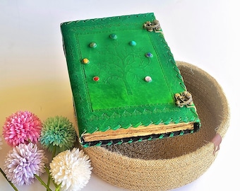 600 Pages Deckle Edge Paper Leather Journal, Antique Journal Notebook