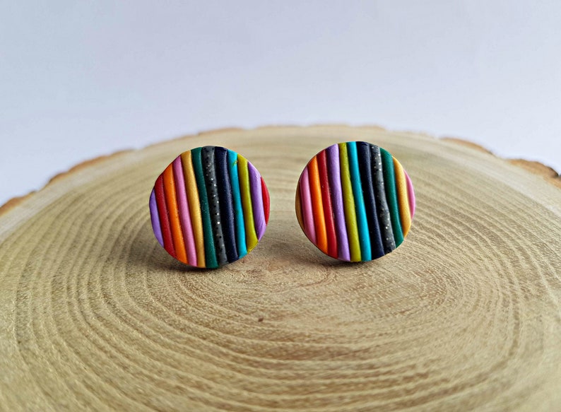 big stone stud earrings