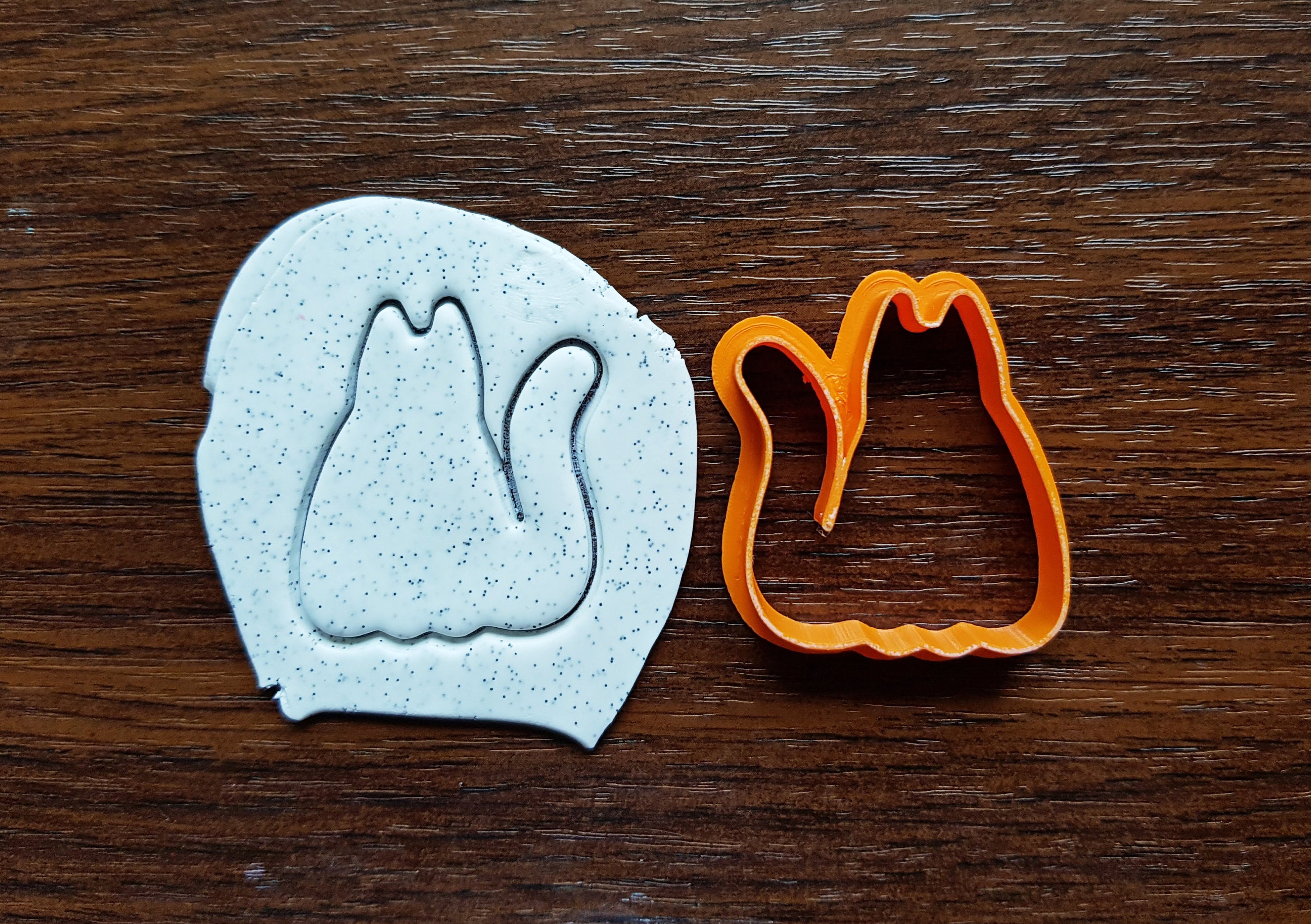 Cat polymer clay cutter 3d printed cat cookie cutter sitting Etsy