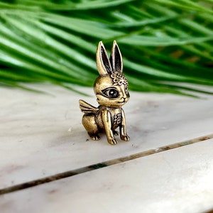 Gold Rabbit Figurine -  Hong Kong