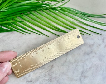 Brass Ruler 12CM, Brass Ruler, Brass-12CM Brass Ruler