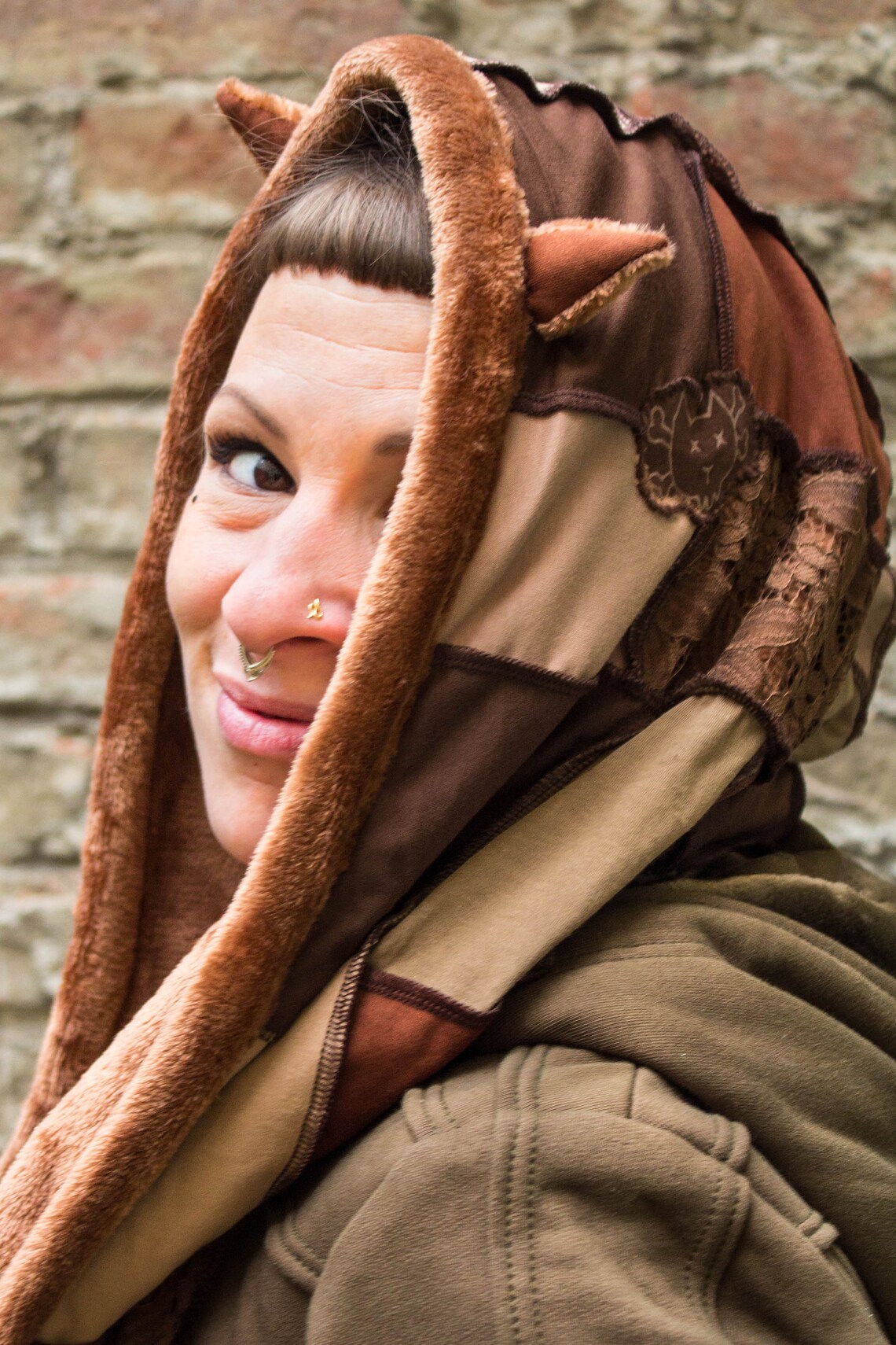 Oversized Cat Hood With Cat Ears With Very Soft Fleece Soft Etsy