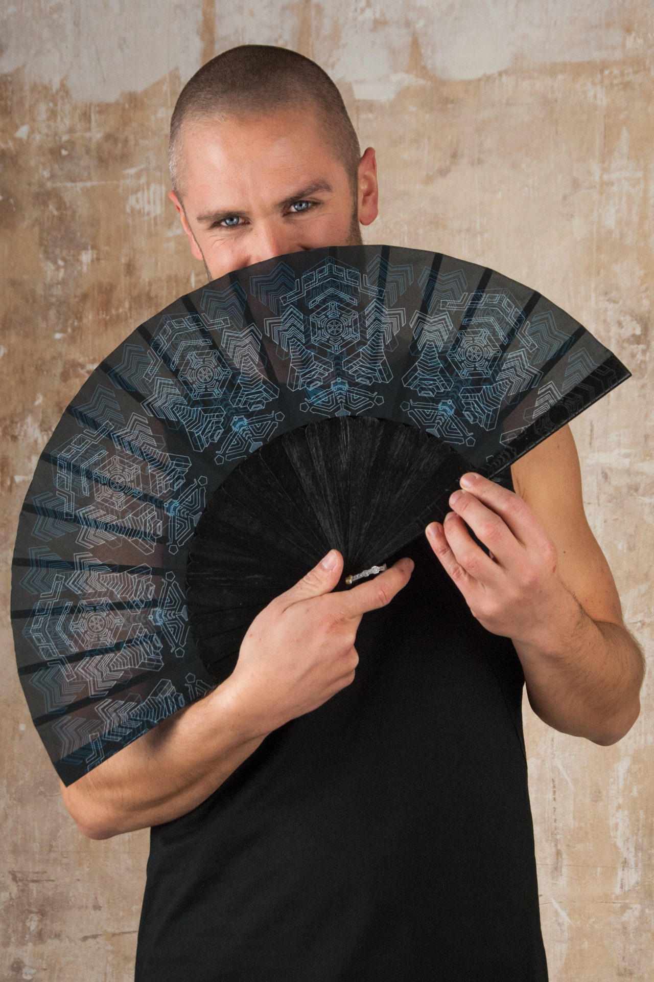 Star Wars Hand Fan and Jedi Folding Hand Fans With Sacred Geometry