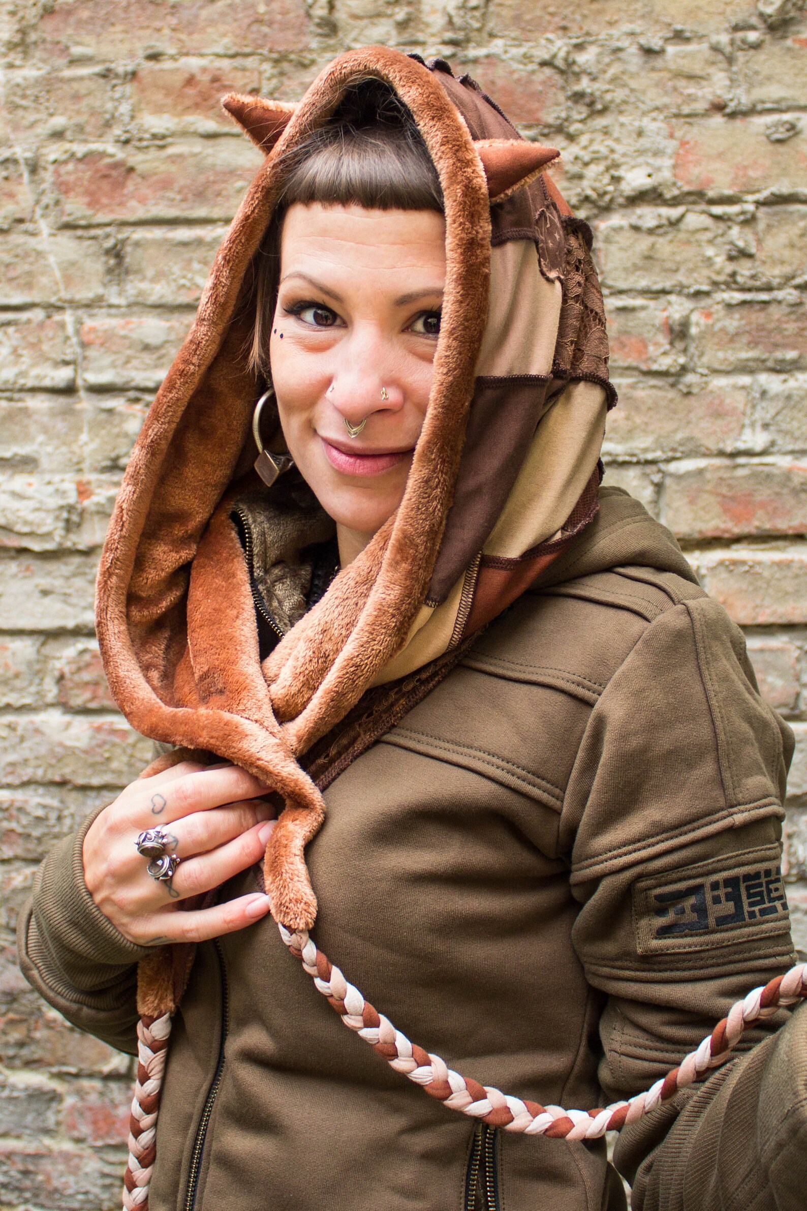 Oversized Cat Hood With Cat Ears With Very Soft Fleece Soft Etsy