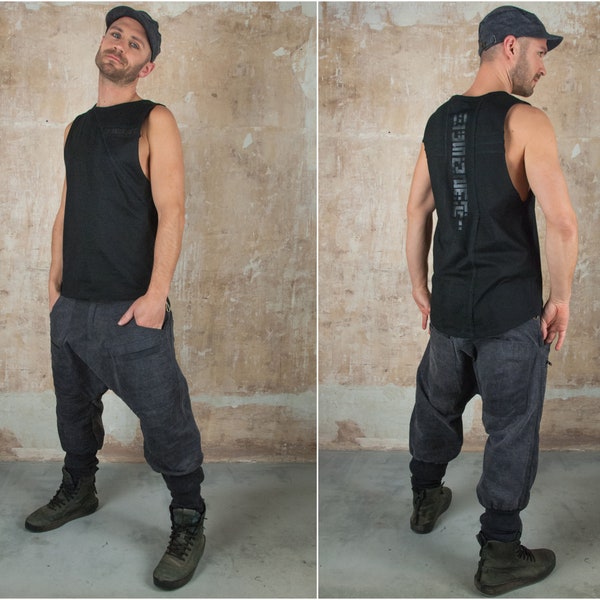 Pantalon ninja et sarouel unisexe Cyberpunk Post apocalyptique vêtements homme et sarouel samouraï