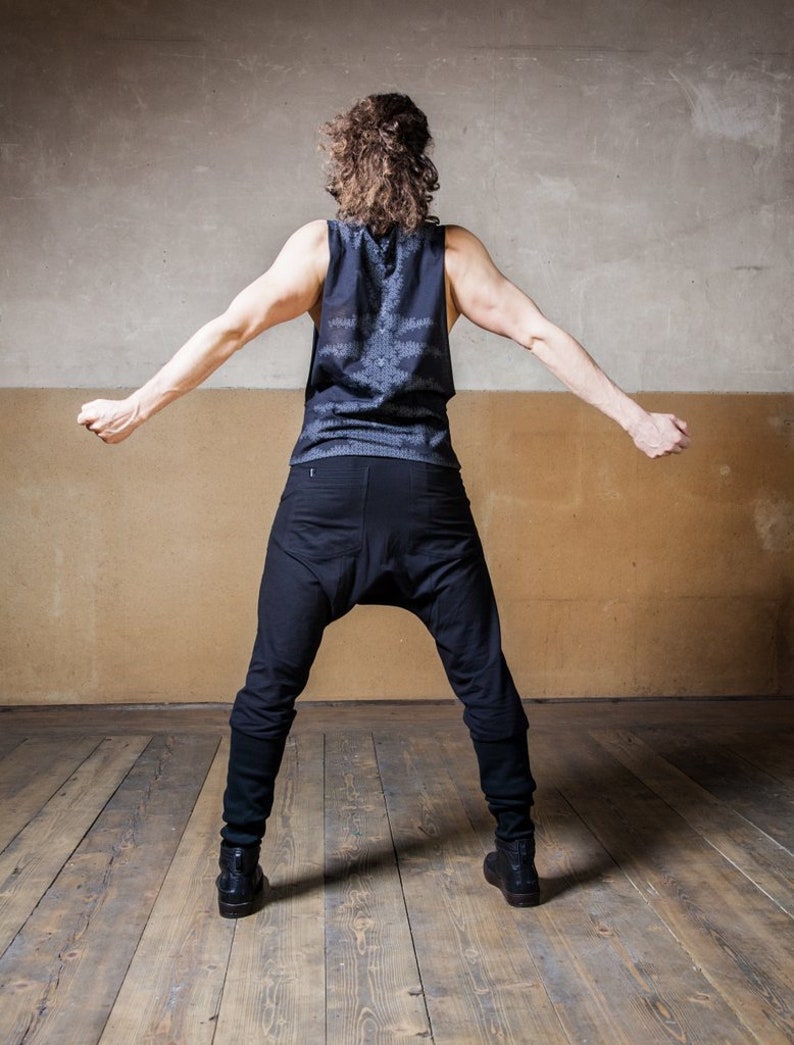 Ninja Harem Pants Black Unisex