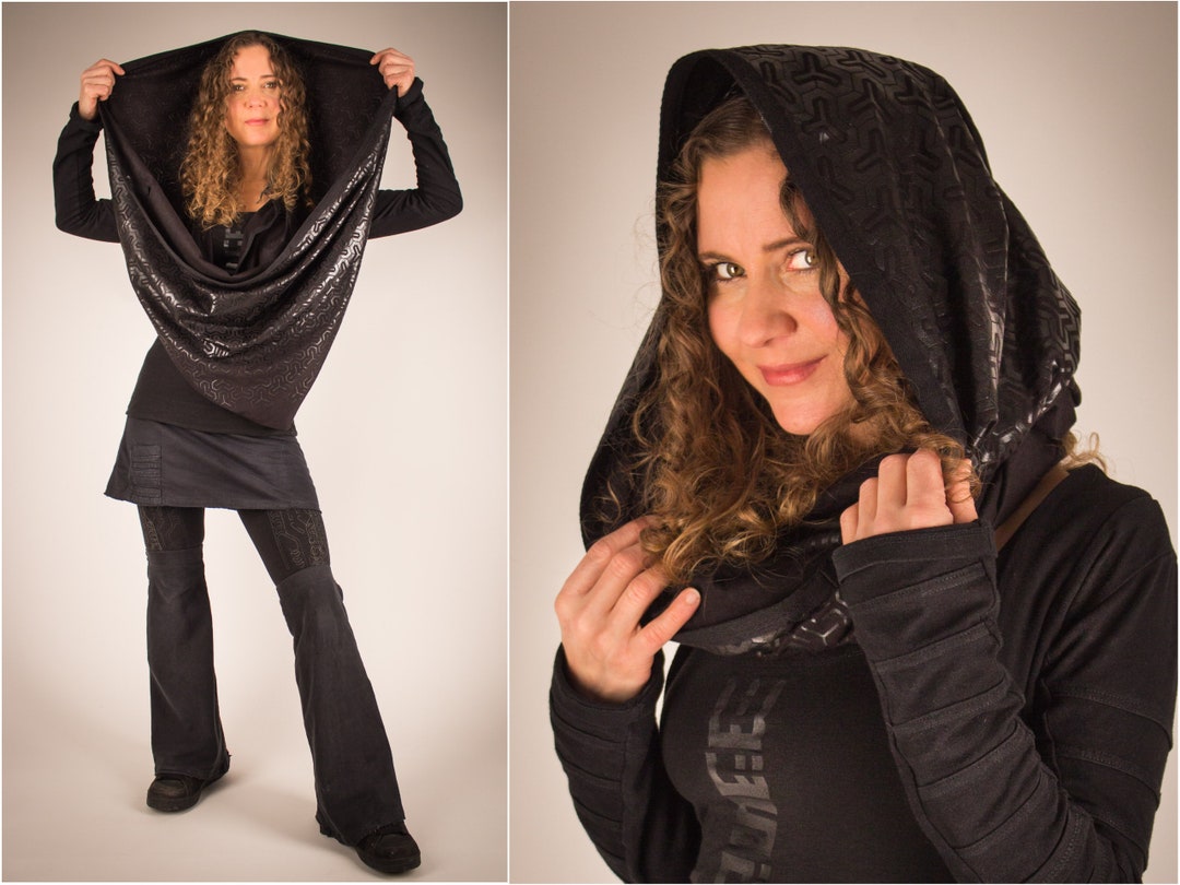 Hooded Head Wrapping Scarf Goth Hoodie Dark Mori Gothic Ninja Neck Scarf Samurai Cosplay Womens Winter Shawl Designer Wraps Versatile Tube - Etsy Hooded Head Wrapping Scarf Goth Hoodie Dark Mori Gothic Ninja Neck Scarf Samurai Cosplay Womens Winter Shawl Designer Wraps Versatile Tube - Etsy