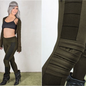 High-Waist Moto Legging in Olive Branch by Alo Yoga