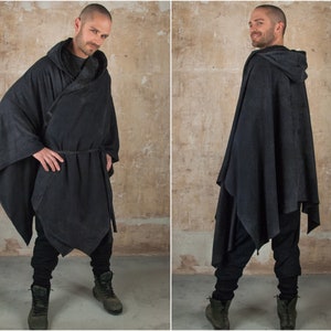 Star Wars Cosplay Robe Costume  and Grey Jedi Robes Kimono Haori Hooded Loose Cardigan in Sith Style Plus Size Kimono Cyberpunk Clothing