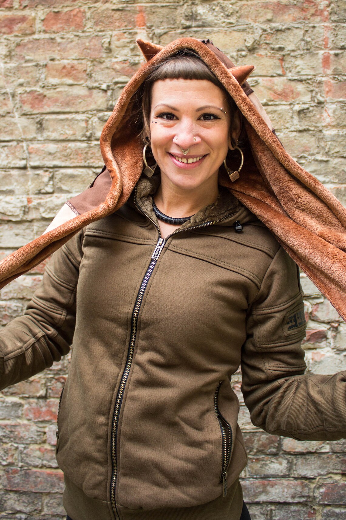 Oversized Cat Hood With Cat Ears With Very Soft Fleece Soft Etsy